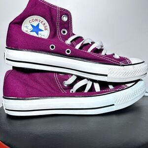 Converse Chuck Taylor High-Tops Unisex Maroon/Pink Sapphire Men’s 5/ Women’s 7